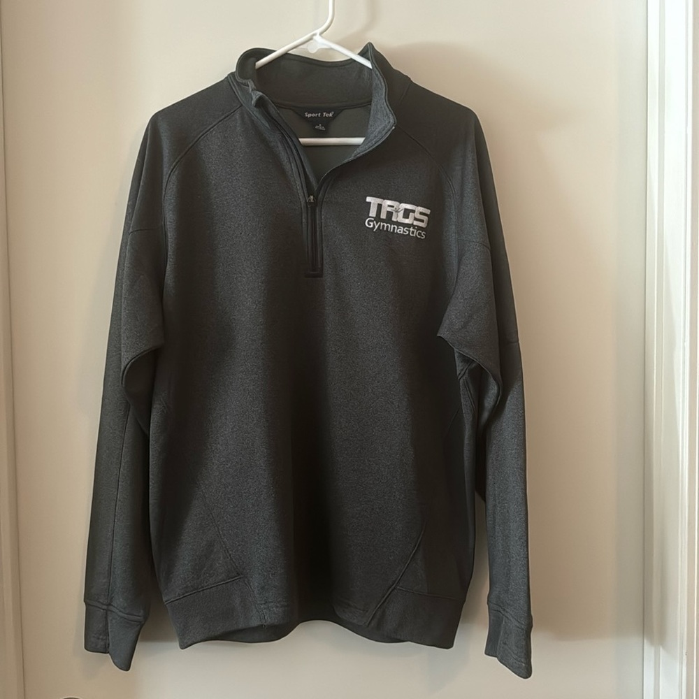 Men's Athletic Quarter-Zip Sweatshirt TAGS Gymnastics EUC